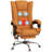Executive Massage Office Chair With 4 Vibration Heat, 3 Modes, PU Leather Swivel Chair With Adjustable Height, Reclining Back, Footrest-1373984015