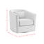 Fauteuil demi-tonneau pivotant de 29 po Abagail-606033530