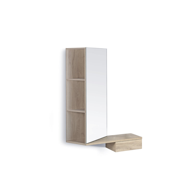 Eilyn 3 Piece Accent Shelf, Oak