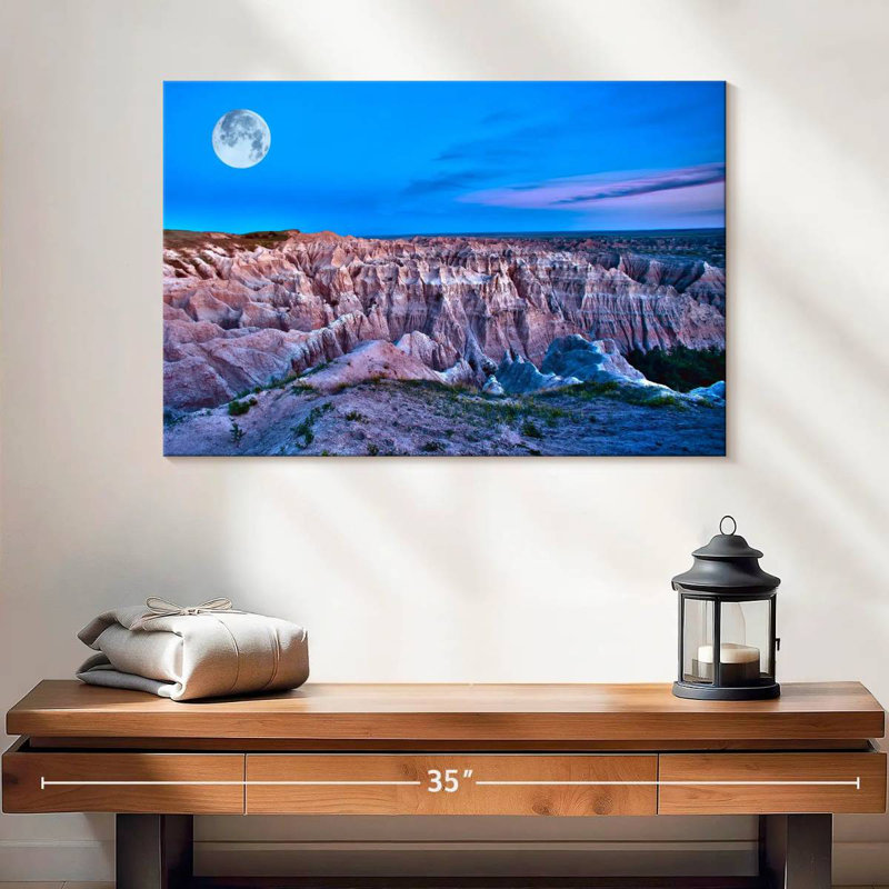 Lune du parc national Alvord Badlands, H 16 po x l 24 po