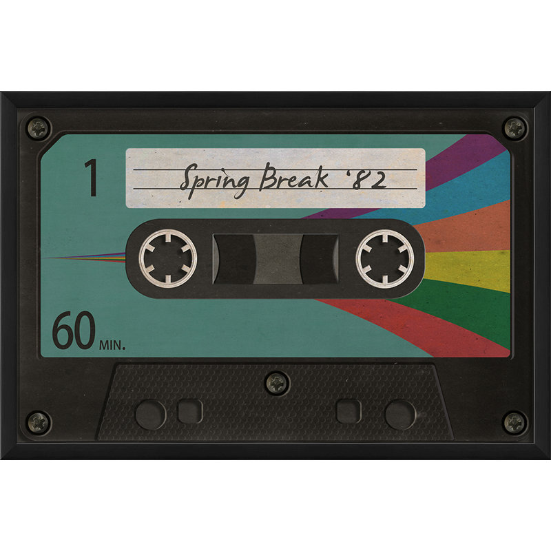 « cassette tape break break » 82, impression encadrée