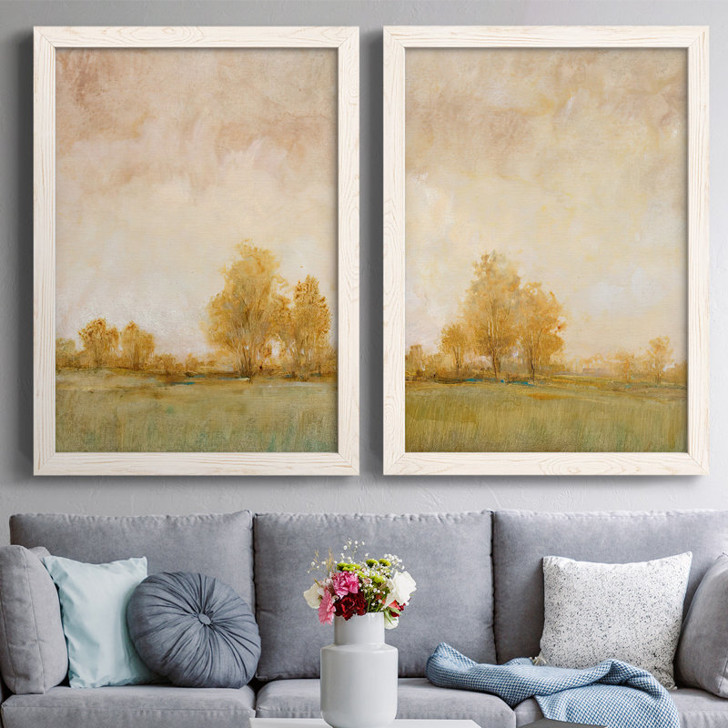 Toile encadrée Carefree Day I-Premium - prête à être suspendue, Blanc, H 27,5 po x l 75 po x P 1,5 po