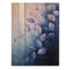 Feuilles flottantes à l'encre mauve rivière I - décoration murale en bois de feuilles - sur bois de pin naturel-836888262