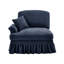 Canapé en chenille LSF avec 1 coussin - bleu-1476135478