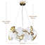 Lustre en céramique avec feuilles de ginkgo-1798692442