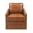 Brown Leather Aire Swivel Chair W/Glider