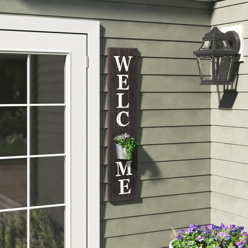 Wood Text & Numbers Wall Decor, Black