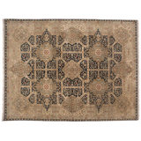 One-of-a-Kind Rectangle 9'3" X 12'2" Hand Knotted Area Rug