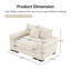 Canapé modulaire surdimensionné 54,3 po Cloud-1353604987