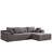 Upholstered Sectional Sofa With Pillows-1378163061