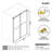 72-77" W x 66" H Frameless Double Sliding Tub Door with 3/8" (10mm) Clear Tempered Glass, Shatter-Resistant Film & Installation Hole Locator-118013415