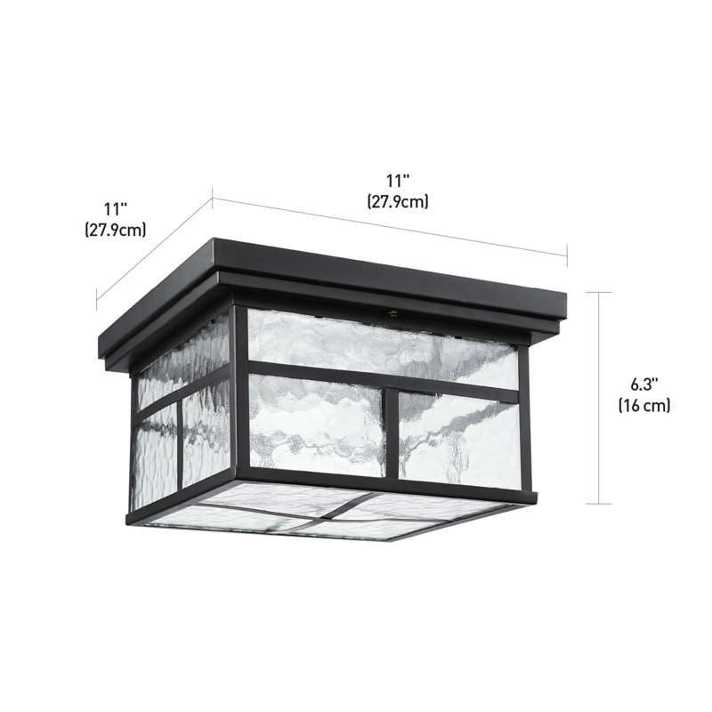 Satin 1 - Bulb Outdoor Flush Mount