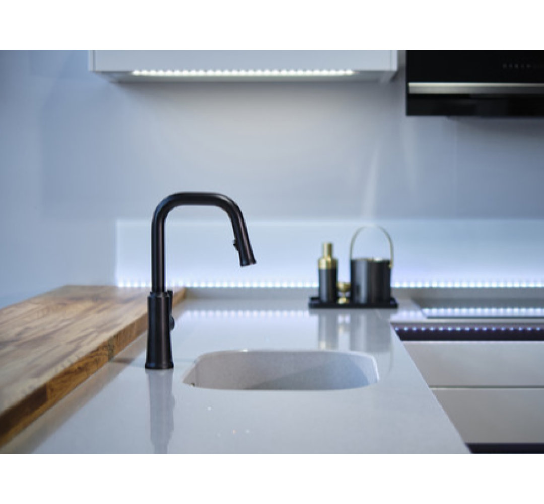 Trattoria Square Spout Kitchen Mixer