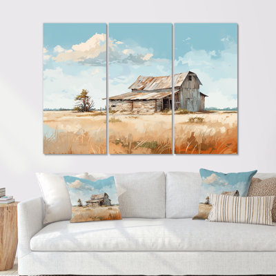 «Barn Minimalisme Charm» - ensemble de reproduction d'art mural de grange