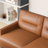 Imelda 83'' Faux Leather Upholstered Square Arm Sofa-1388015382