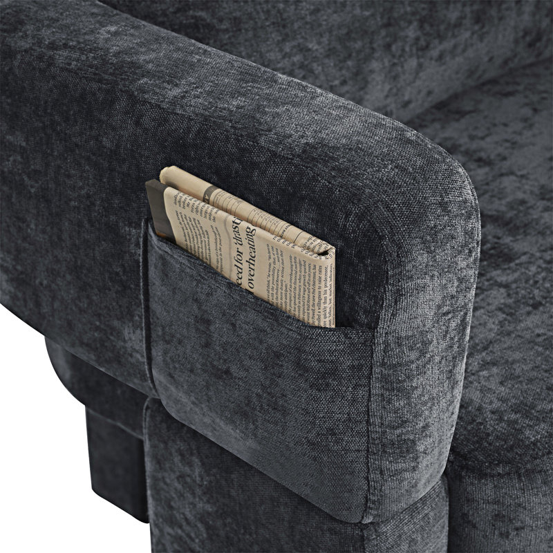 Fauteuil d'appoint simple, Gris