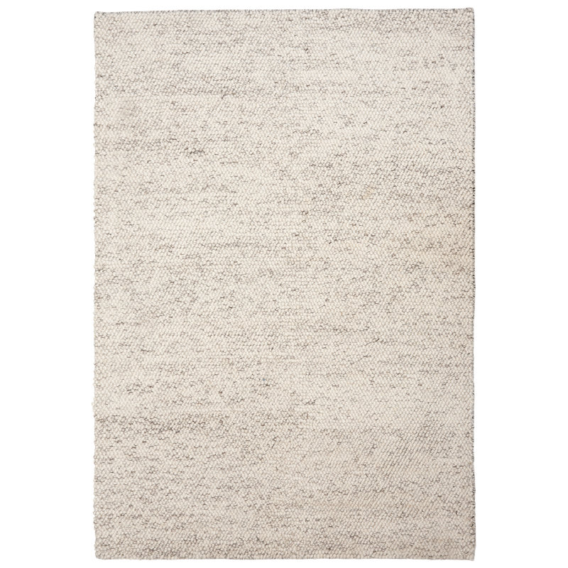 Deborah Solid Colour Wool Hand Woven Area Rug, Rectangle 200 x 300cm