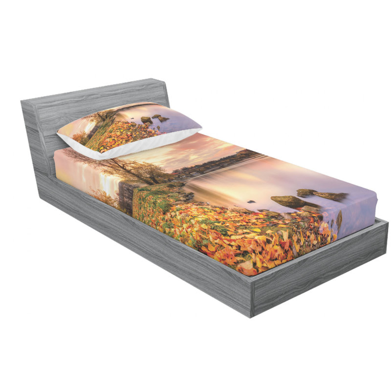 Microfiber Sheet Set, Twin Sheet Set with Fitted Sheet