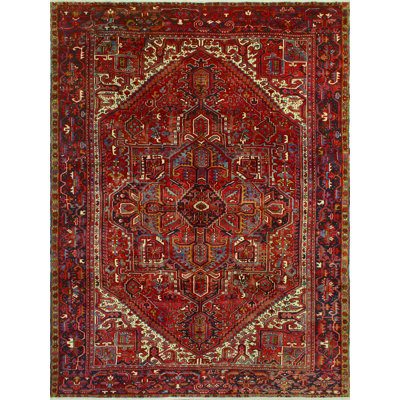 Khusbu Distressed Abam Red Rug