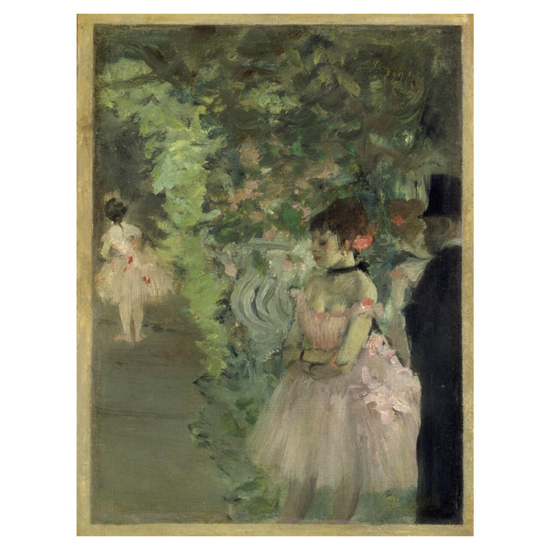 «Dancers Backstage» par Edgar Degas - Estampe numérique, H 40 po x l 32 po