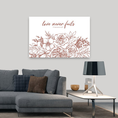 Love Never Fails Contemporary Flower Art