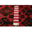 Tapis rouge Kayseri fait à la main de conception unique 3 pi 10 po x 12 pi 10 po