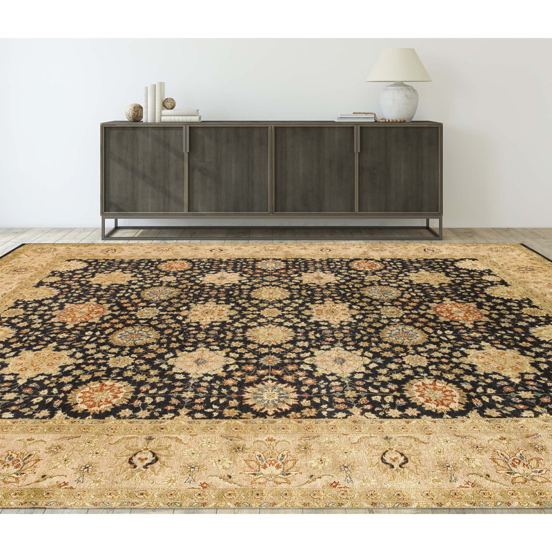 Wool Oriental Indoor Rug, Rectangle 6' x 9'