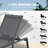 Outdoor Chaise Lounge Chair With 5-position Adjustable Back, Foldable Patio Lounge, 400 Lbs-42474464