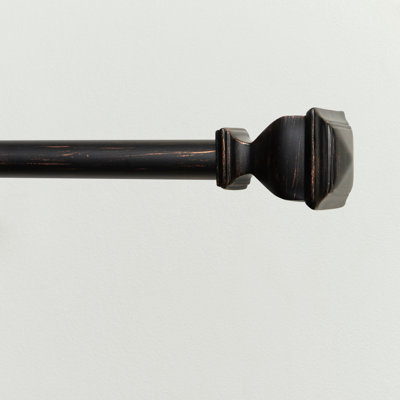 Exclusive Home Napoleon 1" Curtain Rod and Coordinating Finial Set