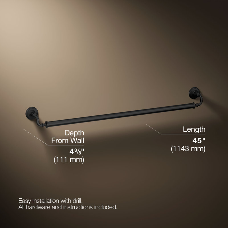 Artifacts Grab Bar, 42"W, Matte Black