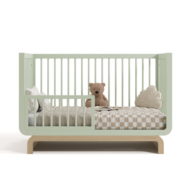 Santorini 5-In-1 Convertible Crib, Sage/Driftwood, Crib