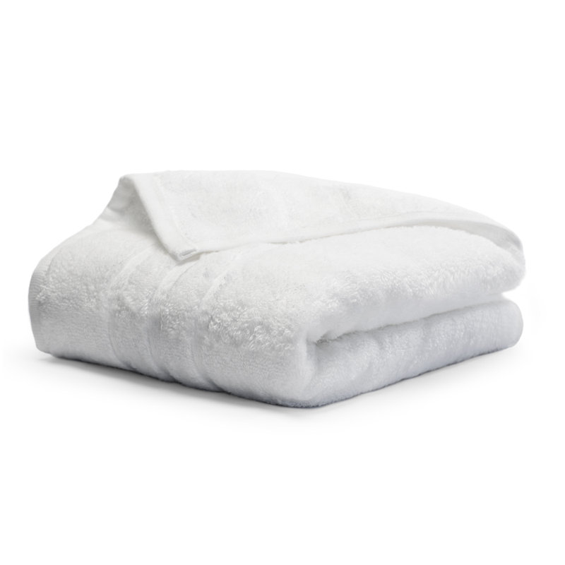 Cariloha - Essuie-mains très lisse - Viscose - 16 po x 24 po, Blanc
