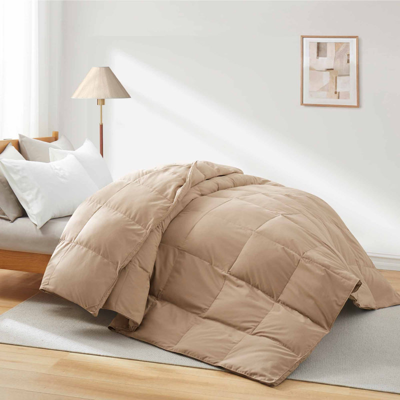 Insertion de couette en duvet synthétique toutes saisons Luxury, Édredon en duvet de taille simple, Racine de gingembre