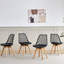 Dining Chairs - Nordic Style Dining Chair - Mesh Backrest - Solid Wood Legs-1956994511-1966064153
