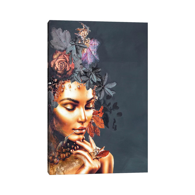 Gold Couture I - Wrapped Canvas Print, 20.32 cm H x 30.48 cm W