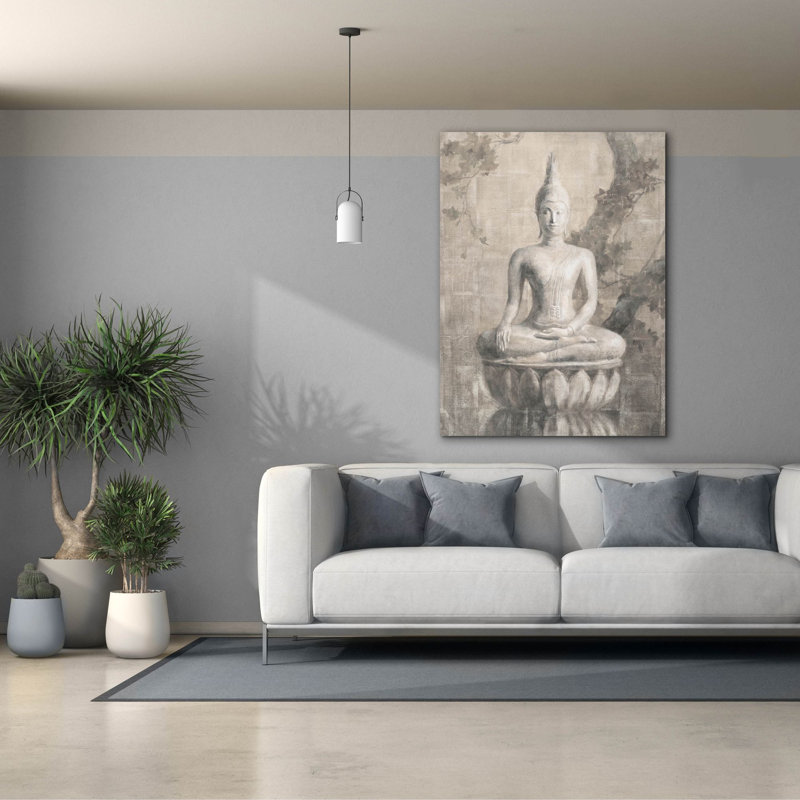 Bungalow Rose 'Buddha Neutral' by Danhui Nai Canvas Wall Art, H 54 po x l 40 po
