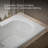 Memoirs 72" x 42" Drop In Soaking Acrylic Bathtub-2380401
