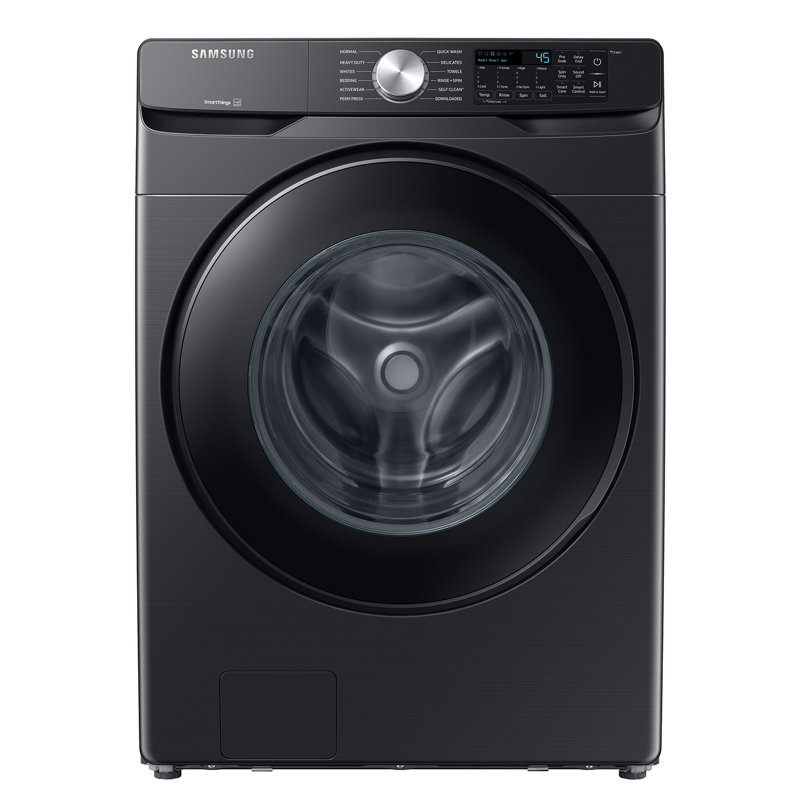 Samsung 5.1 cu. ft. Extra-Large Capacity Smart Front Load Washer with Vibration Reduction Technology+, Brushed Black