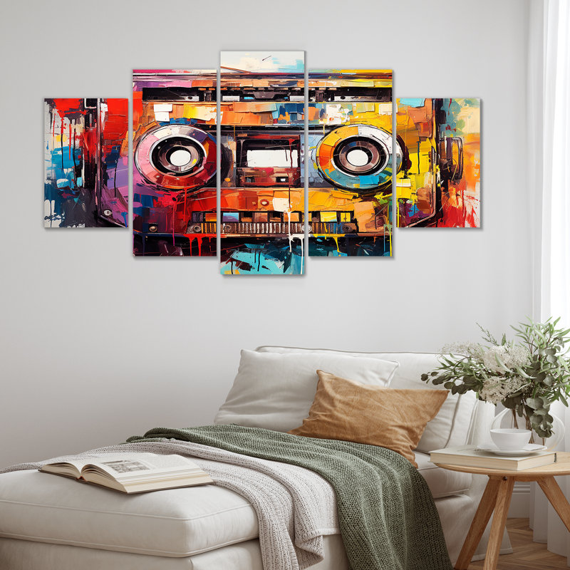 Cassette à ruban Jazz Age - Cassette Tapes Multipanel Wall Art Decor