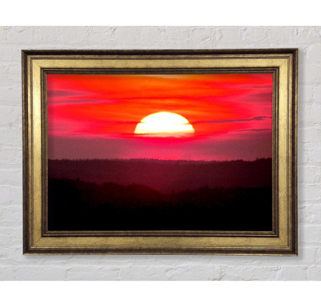 Pink Sunset Glaze - Einzelner Bilderrahmen Kunstdrucke