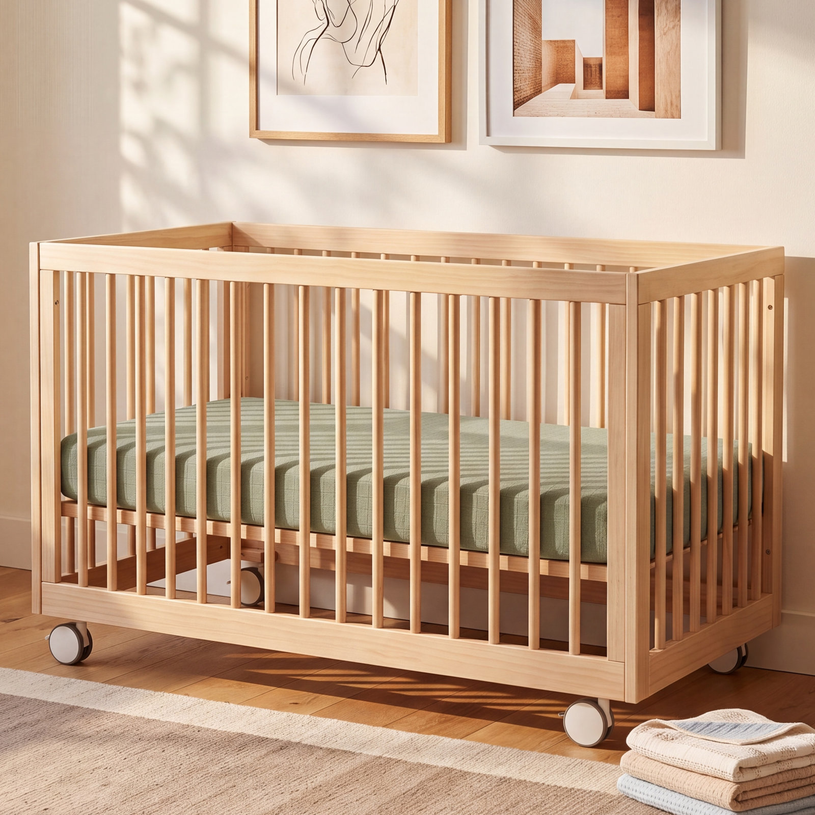Matcha Muslin Mini Crib Sheet