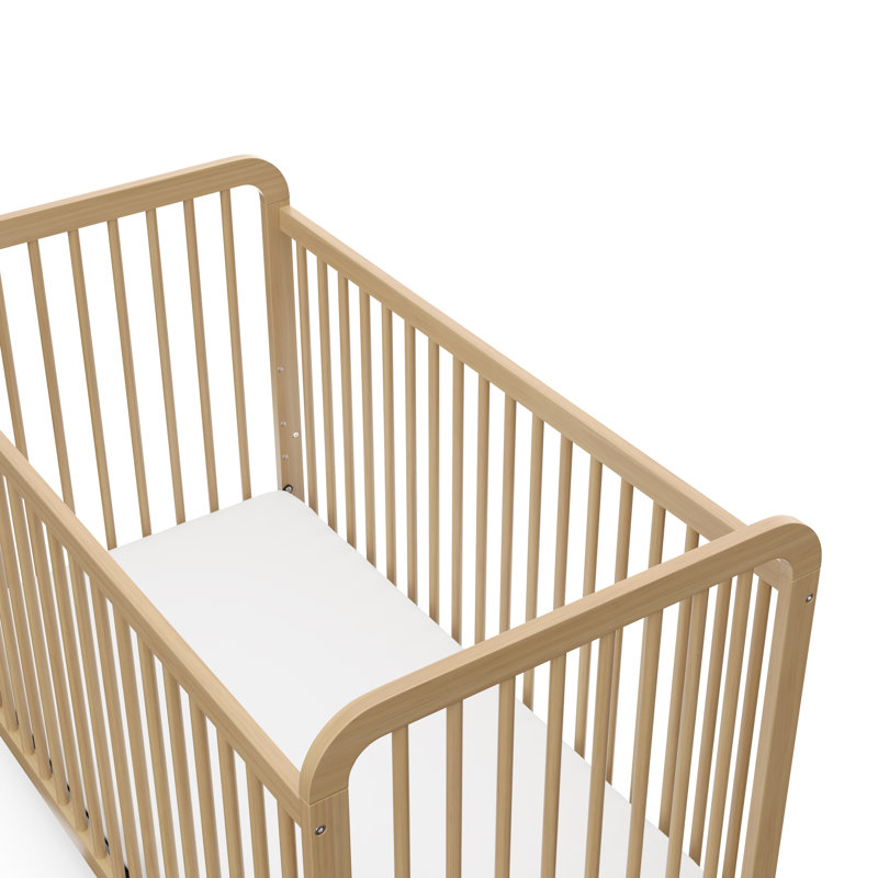 Ensemble de lit de bébé et table à langer convertible 2 pièces Pasadena, Bois flottant