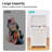 2-Section Rolling Laundry Hamper With Lid And Handle Dividers Plastic Laundry Organizer Wheeled Basket For Bathroom, Bedroom, Laundry Room-591280867