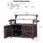 Kitchen Island with Raised Shelf-1611059861