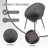 2-Pack Modern Lounge Chairs – Indoor/Outdoor All-Weather PP Plastic, Lightweight  For Patio, Beach, Living Room-1804080985