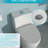 Ceramic Toilet With Dual Flush Function And Gentle Seat Smooth Glaze Soft Close Cover