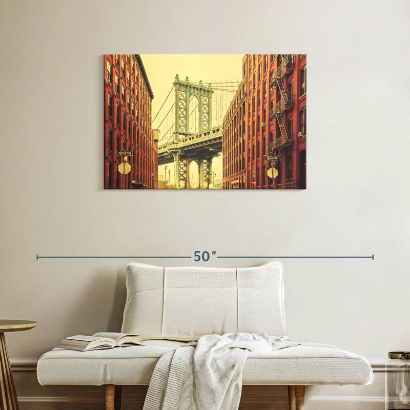 Ravi Rertro Manhattan Bridge, 24" H x 36" W