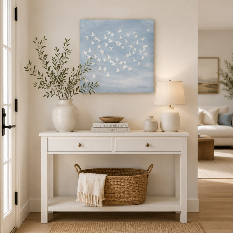 Art mural ouvert sur toile, L 30 po x H 30 po x P 1,5 po