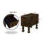 Table de bout en bois massif, table de bout rectangulaire étroite de 23,6 po avec tiroir, table de chevet rétro pour petits espaces, salon, chambre à coucher, assemblage facile-390724123