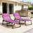 2 Folding Chaise Lounge Pool Chairs